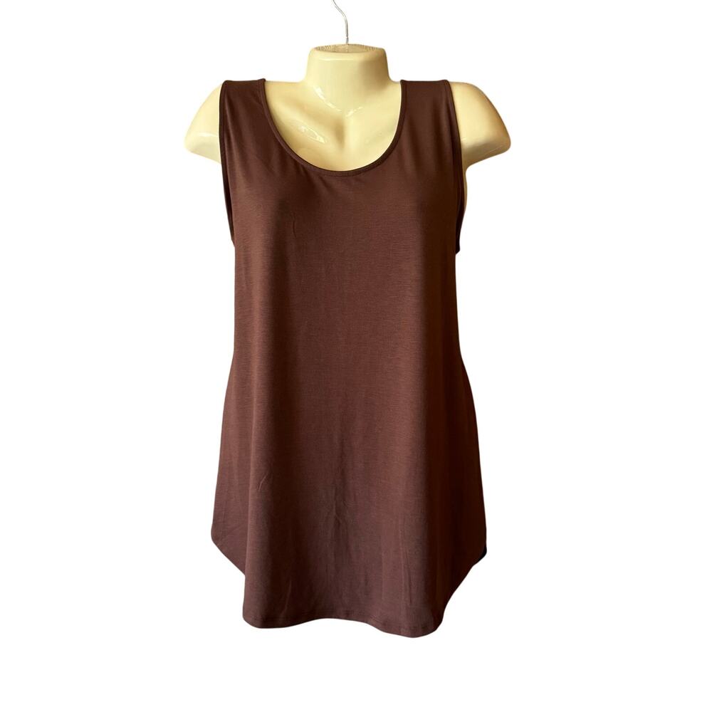 Brown Zenana Sleeveless Tank Top